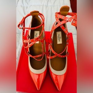 Valentino - Size : EU 38 1/2 - Colour - Deep Coral